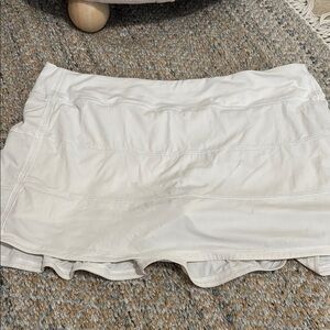 Lululemon white pace rival skort